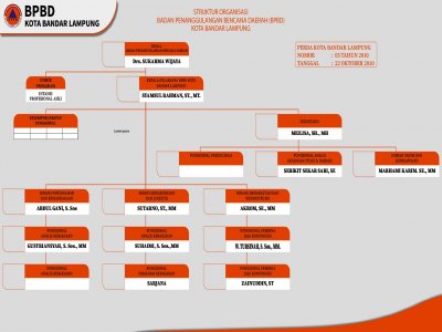 Struktur Organisasi BPBD 2022 Kota Bandar lampung